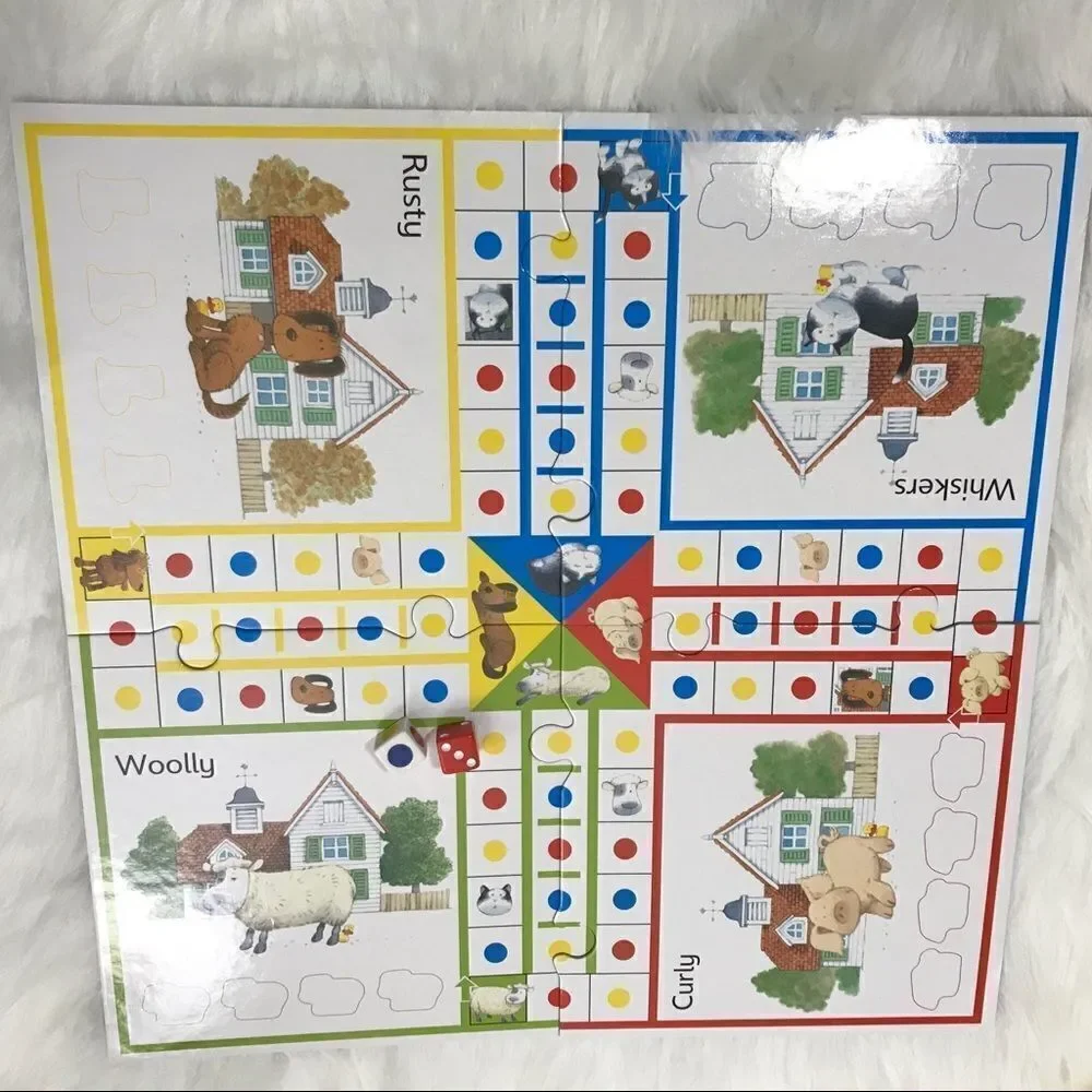 NWOT‎ PaperPie Farmyard Tales Game Ludo kids children boy girl gift Usbourne